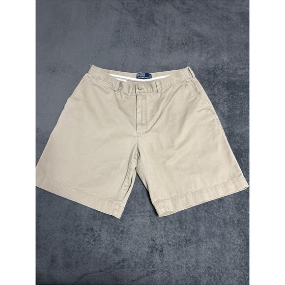 Polo Ralph Lauren Mens Classic Fit Chino Shorts Size 36 Beige 100% Cotton - Picture 13 of 13